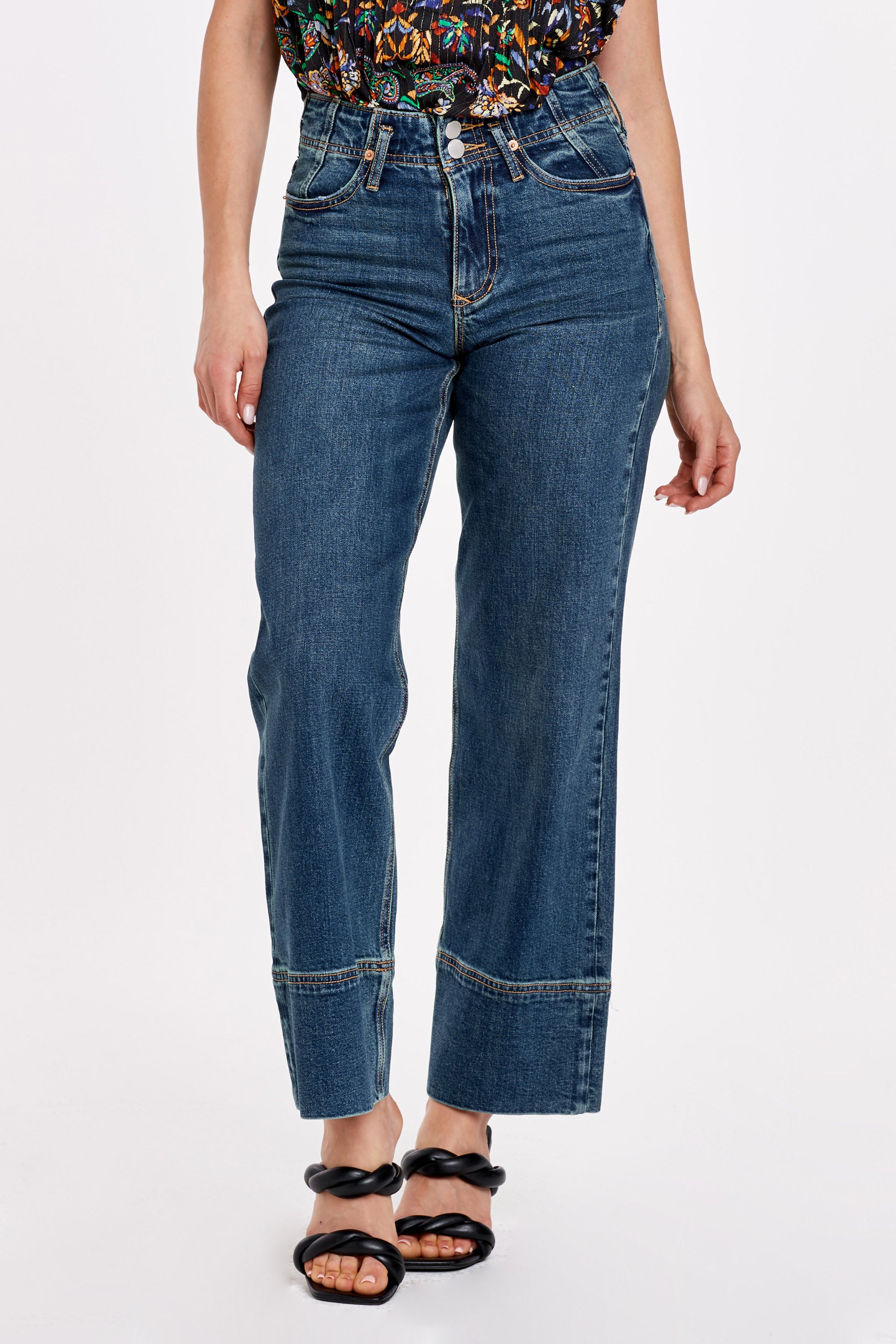 FIONA SUPER HIGH RISE WIDE LEG JEANS WHEAT – DEAR JOHN DENIM