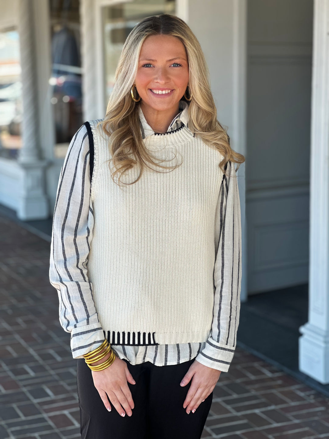 Dear John Birna Cream Sweater