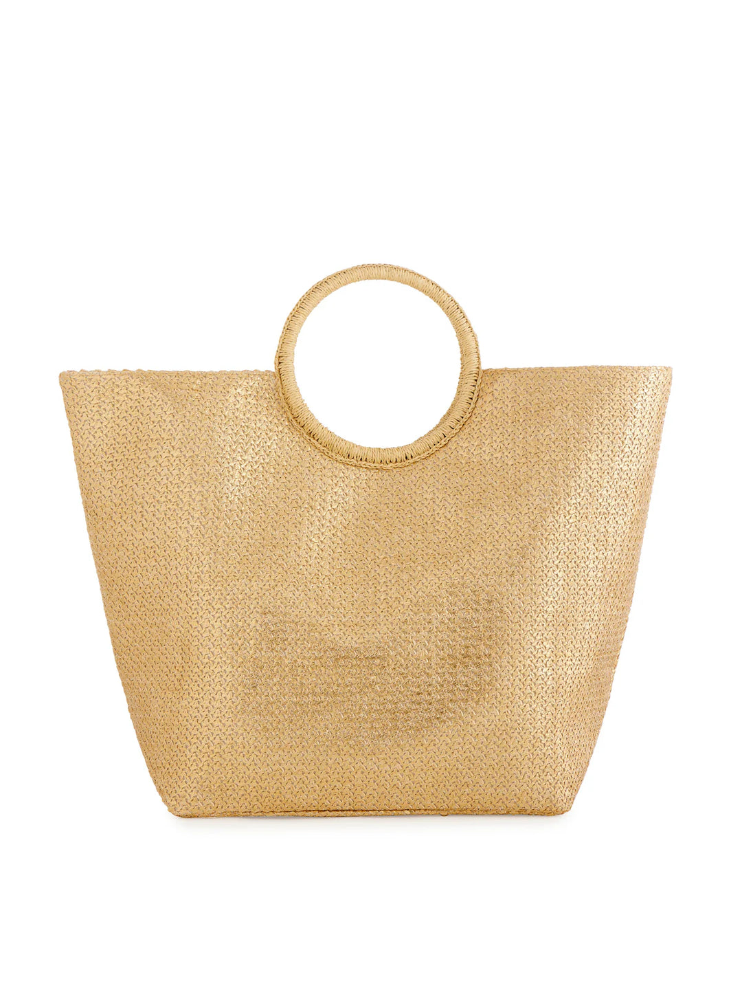 Adora Round Handle Tote in Gold