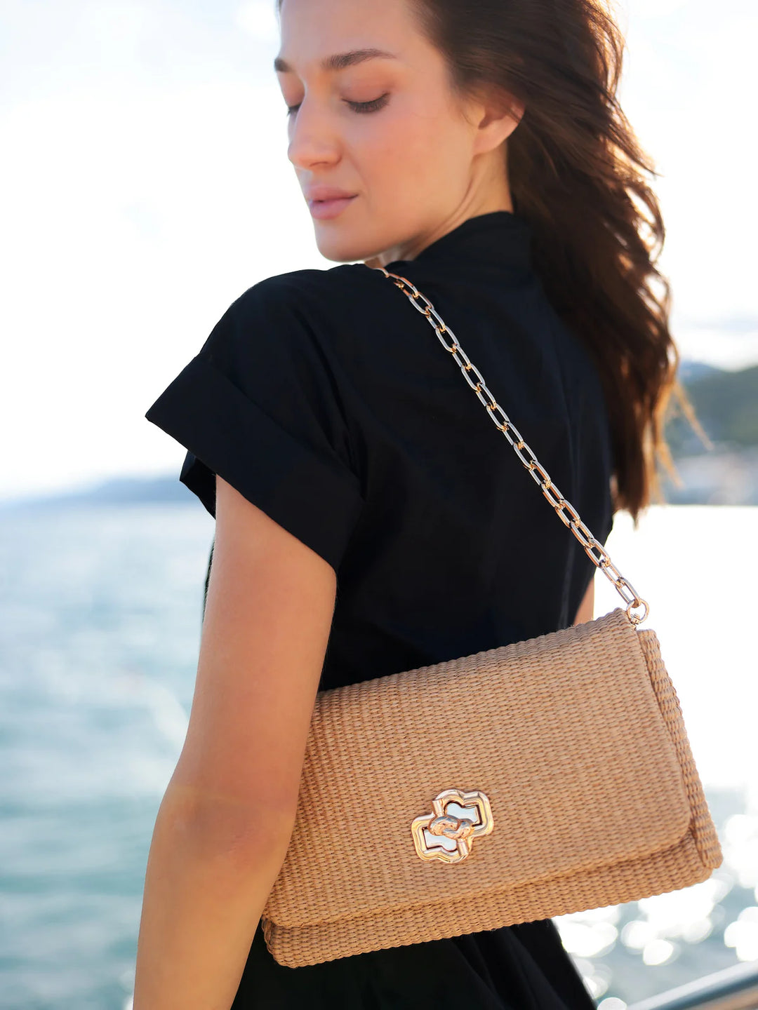 Raffaella Shoulder Bag in Natural