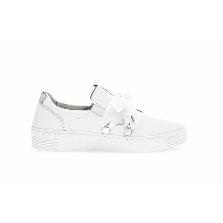 Gabor Slip-On Bow Sneaker in White