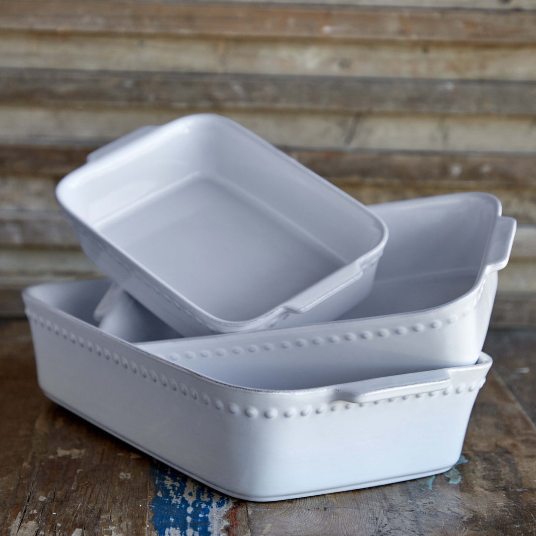 Costa Nova Small Rectangular Baker in Pearl