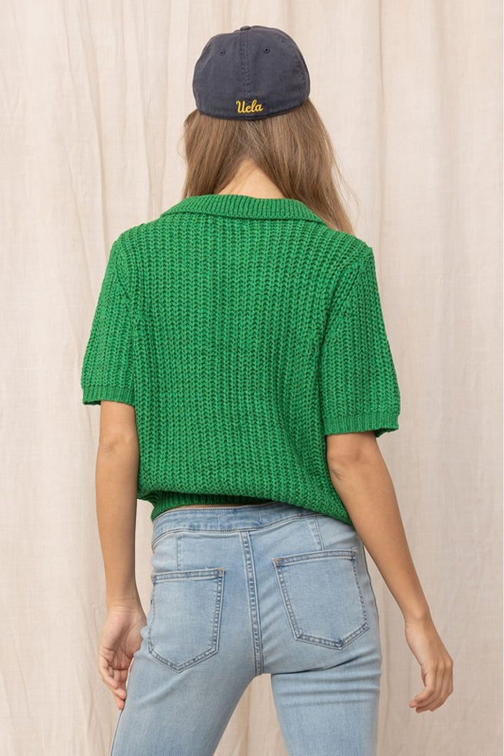 So Inspired Green Sweater