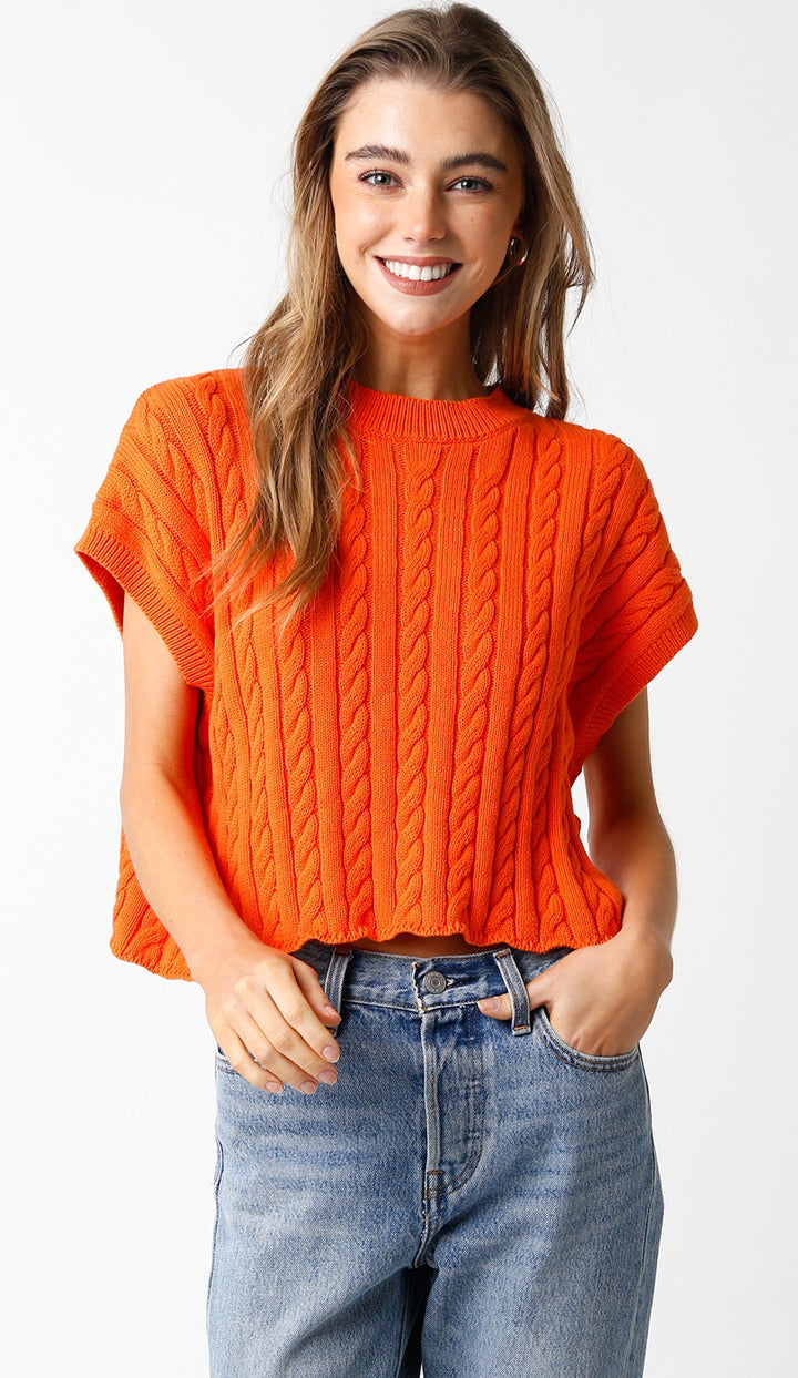 Be With Me Top in Orange