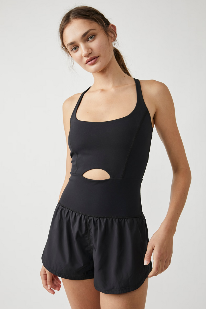 Free People Movement Righteous Runsie in Black