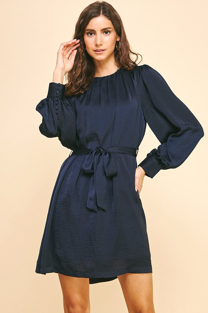 A Simply Glow Navy Dress