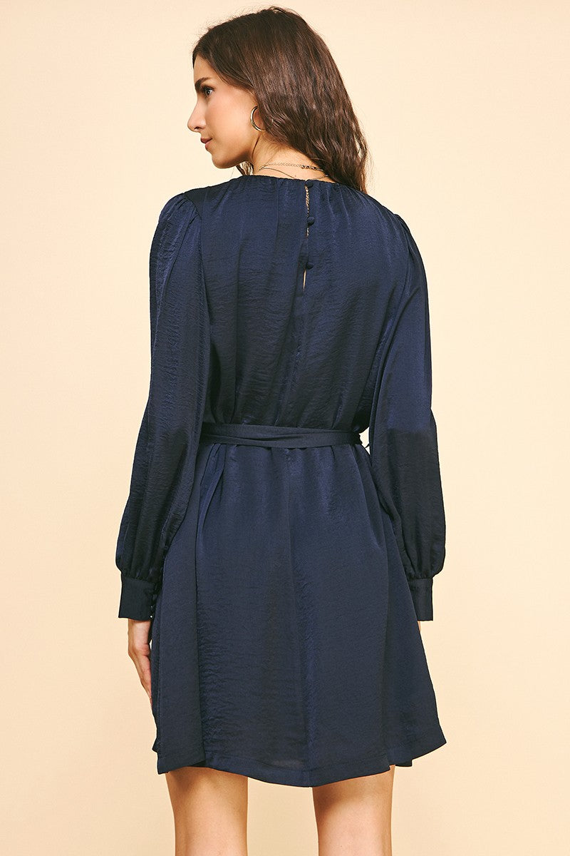 A Simply Glow Navy Dress