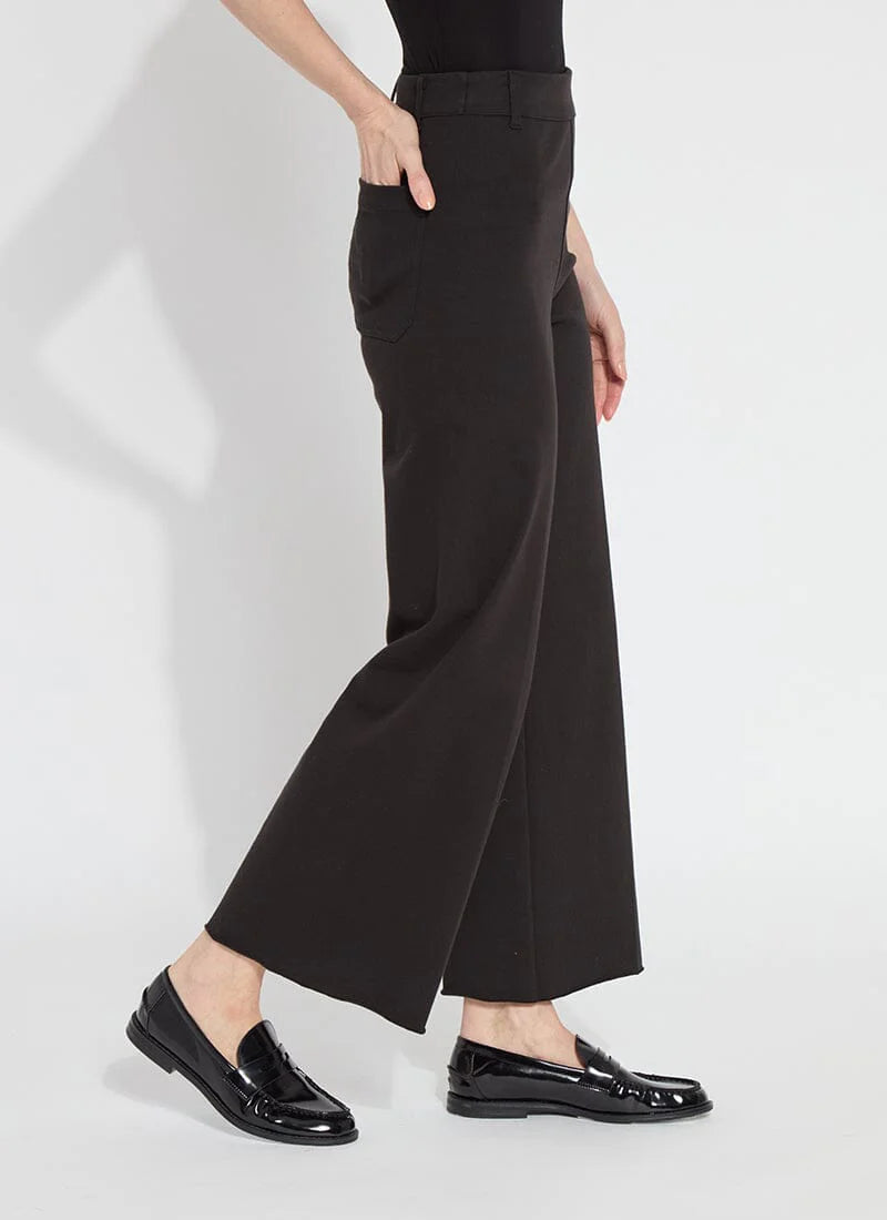 Lysse Erin Wide Leg Denim (28" Inseam) in Black