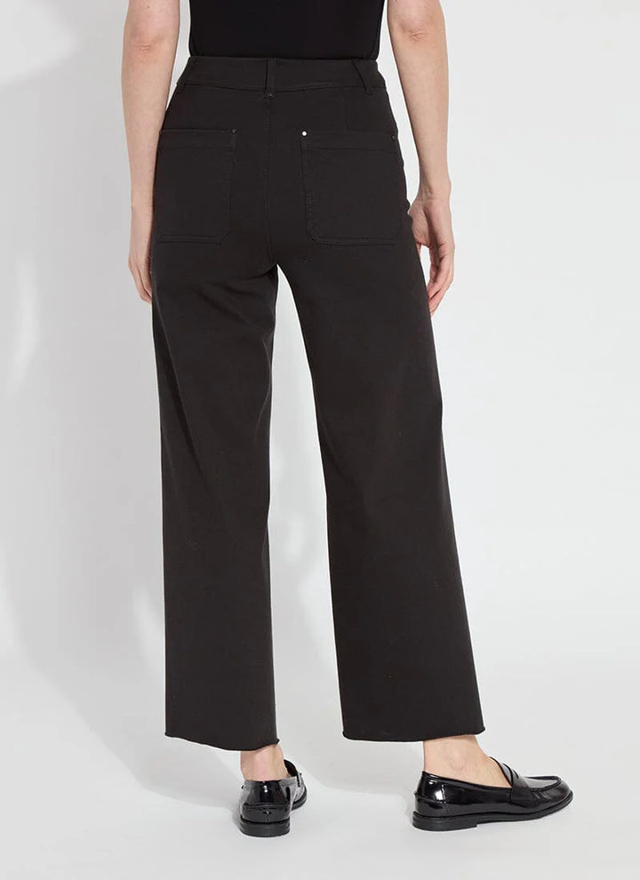 Lysse Erin Wide Leg Denim (28" Inseam) in Black