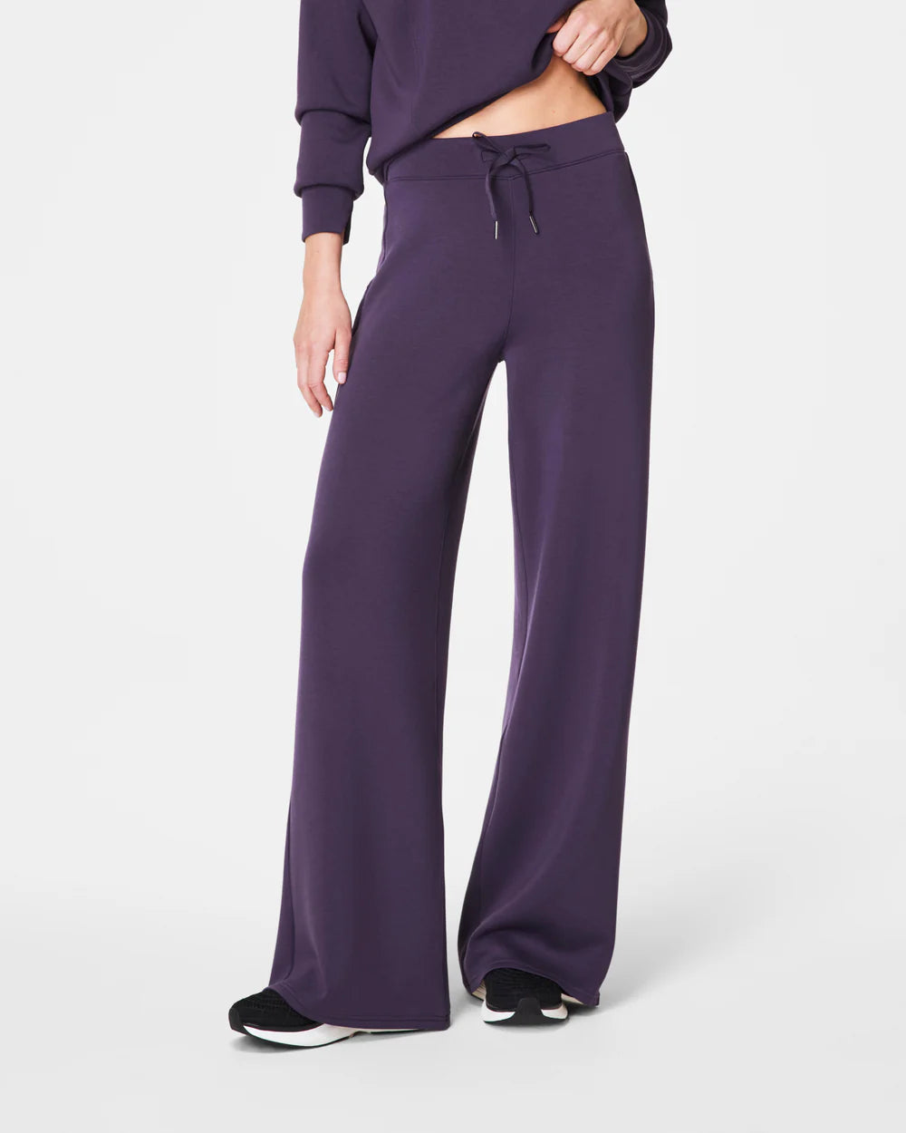 SPANX® AirEssentials Wide Leg Pant in Aubergine