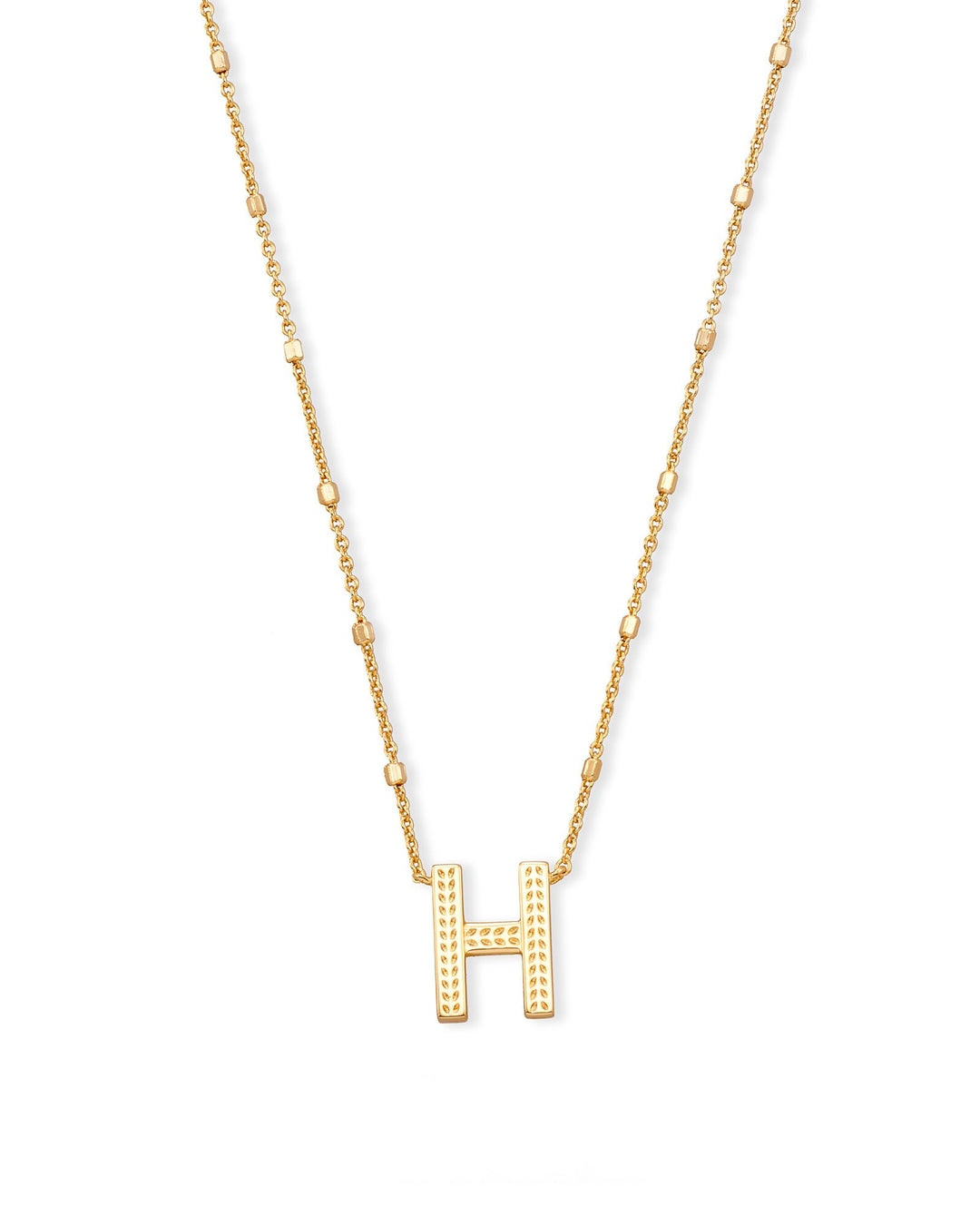 Kendra Scott Letter Pendant Necklace in Gold