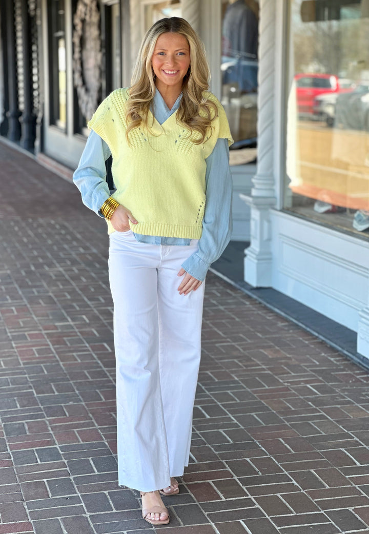 Dear John Una Sweater in Pale Banana