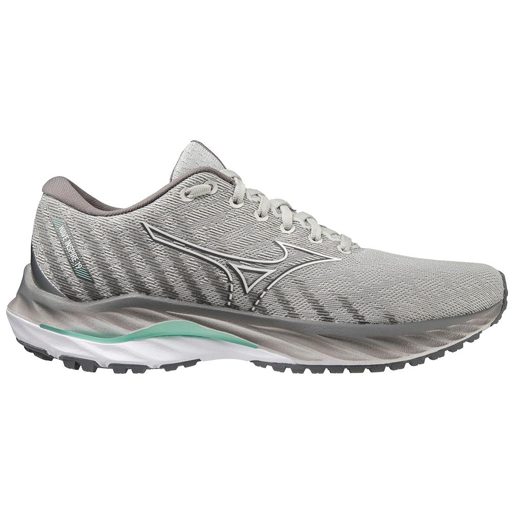 Women's Mizuno Wave Inspire 19 Running Shoe in Harbor Mist-White