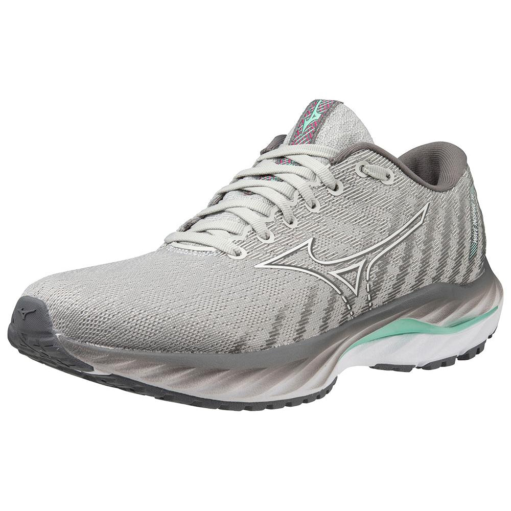 Women's Mizuno Wave Inspire 19 Running Shoe in Harbor Mist-White