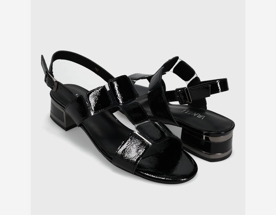 Vaneli Hatty Slingback Sandal in Black Naplak