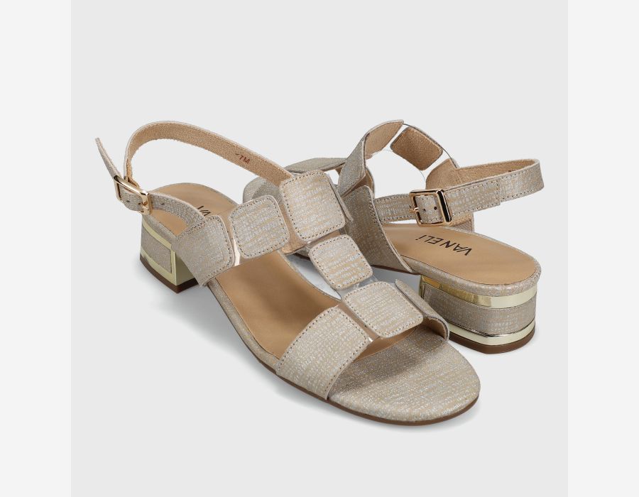 Vaneli Hatty Slingback Sandal in Perla Harmonica