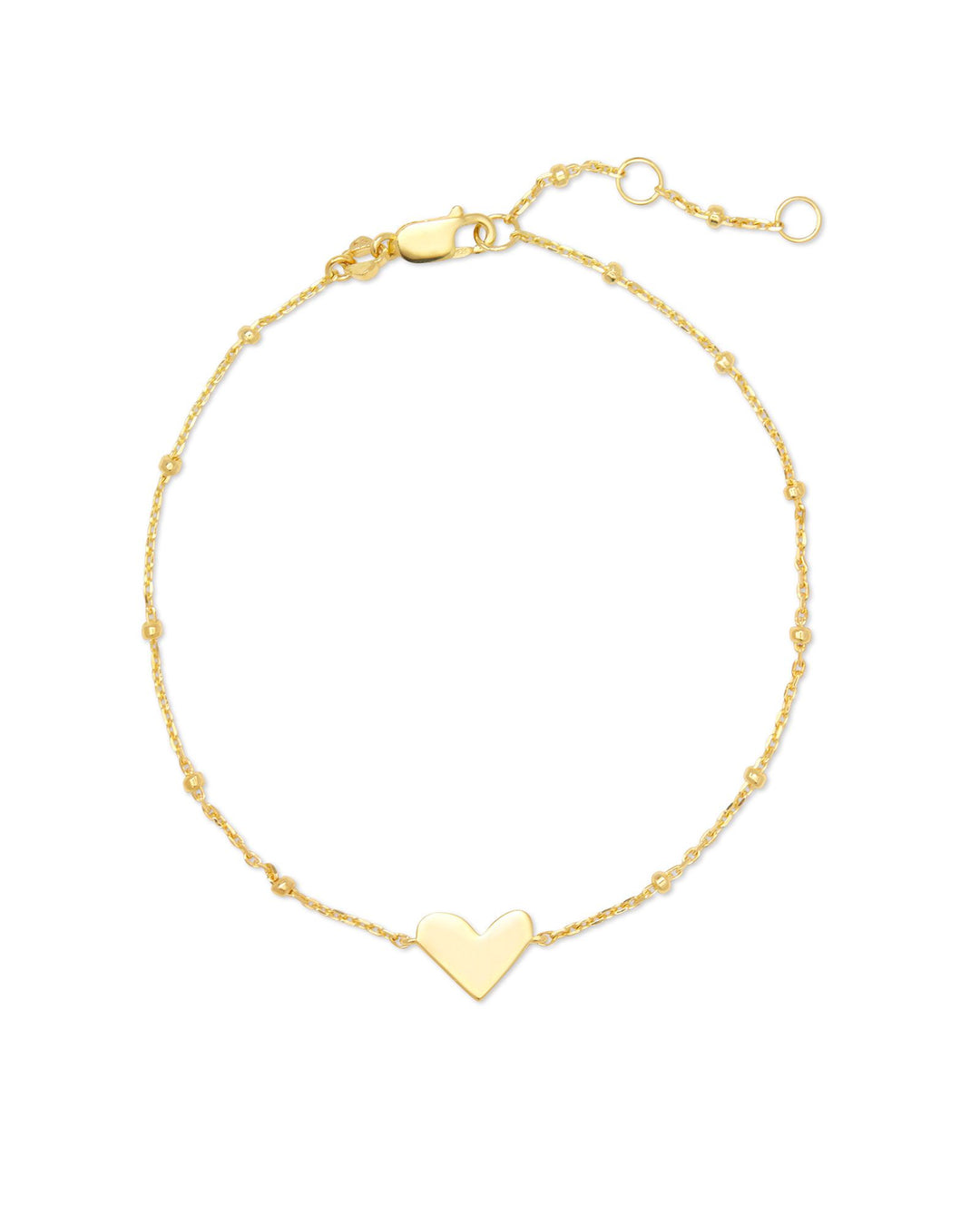 Kendra Scott Ari Heart Delicate Bracelet in 18K Gold Vermeil