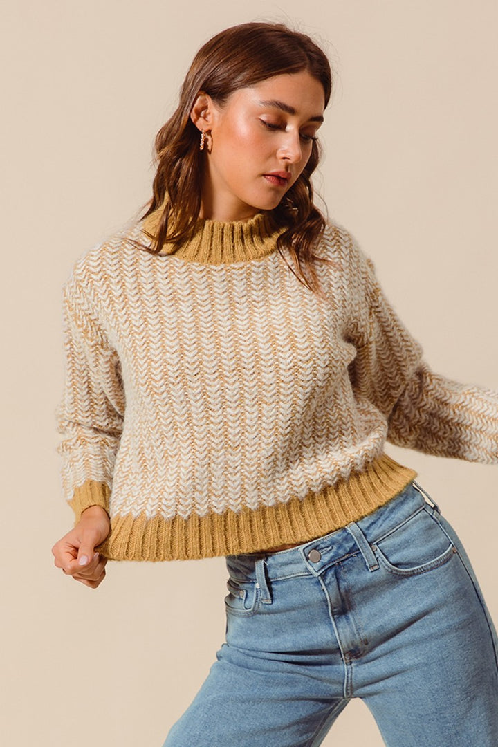 Golden Harvest Herringbone Sweater