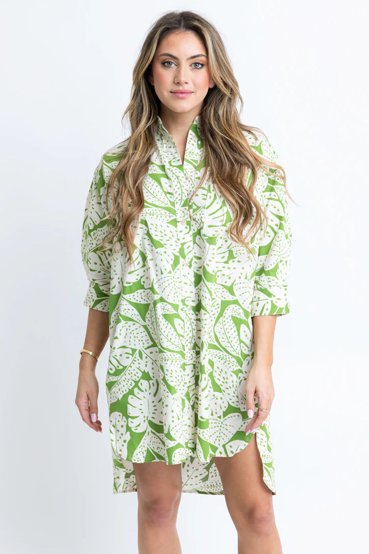 Karlie Ibiza Palm Shirt Dress