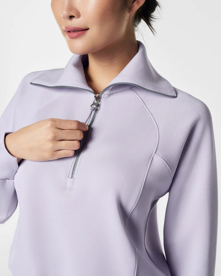 Spanx AirEssentials Half Zip in Violet Air