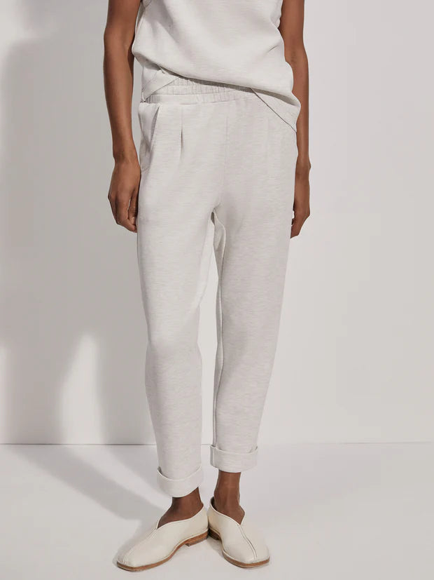 Varley The Rolled Cuff Pant in Ivory Marl