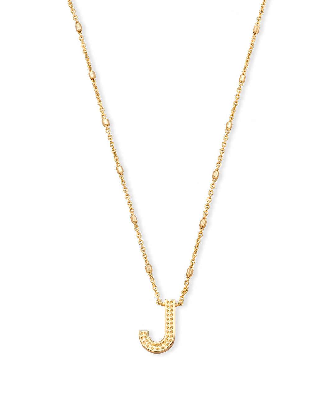 Kendra Scott Letter Pendant Necklace in Gold