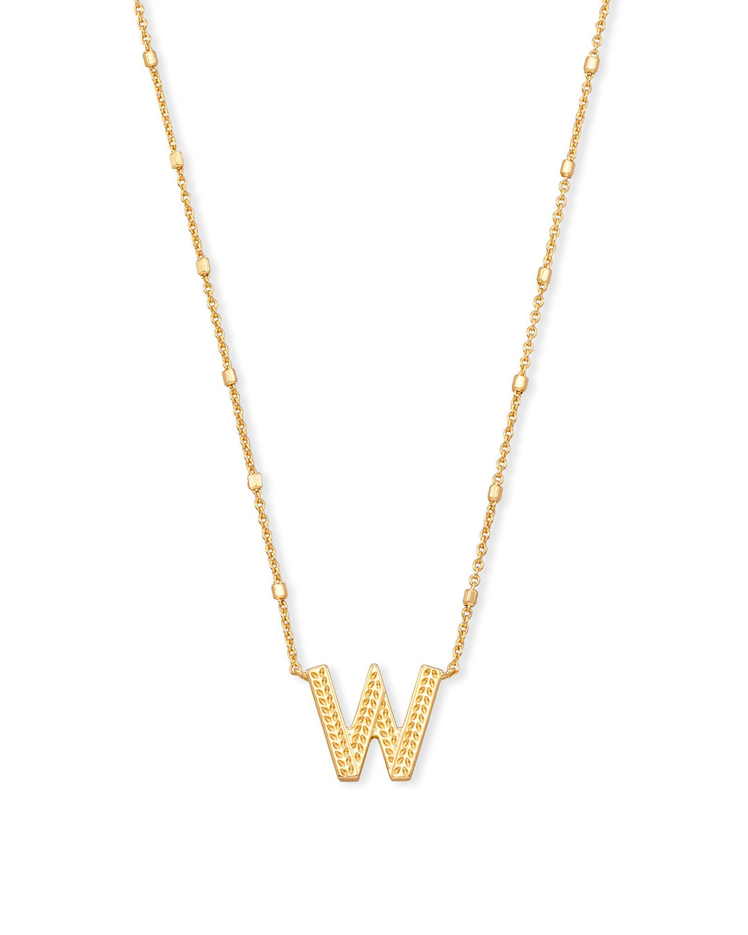 Kendra Scott Letter Pendant Necklace in Gold