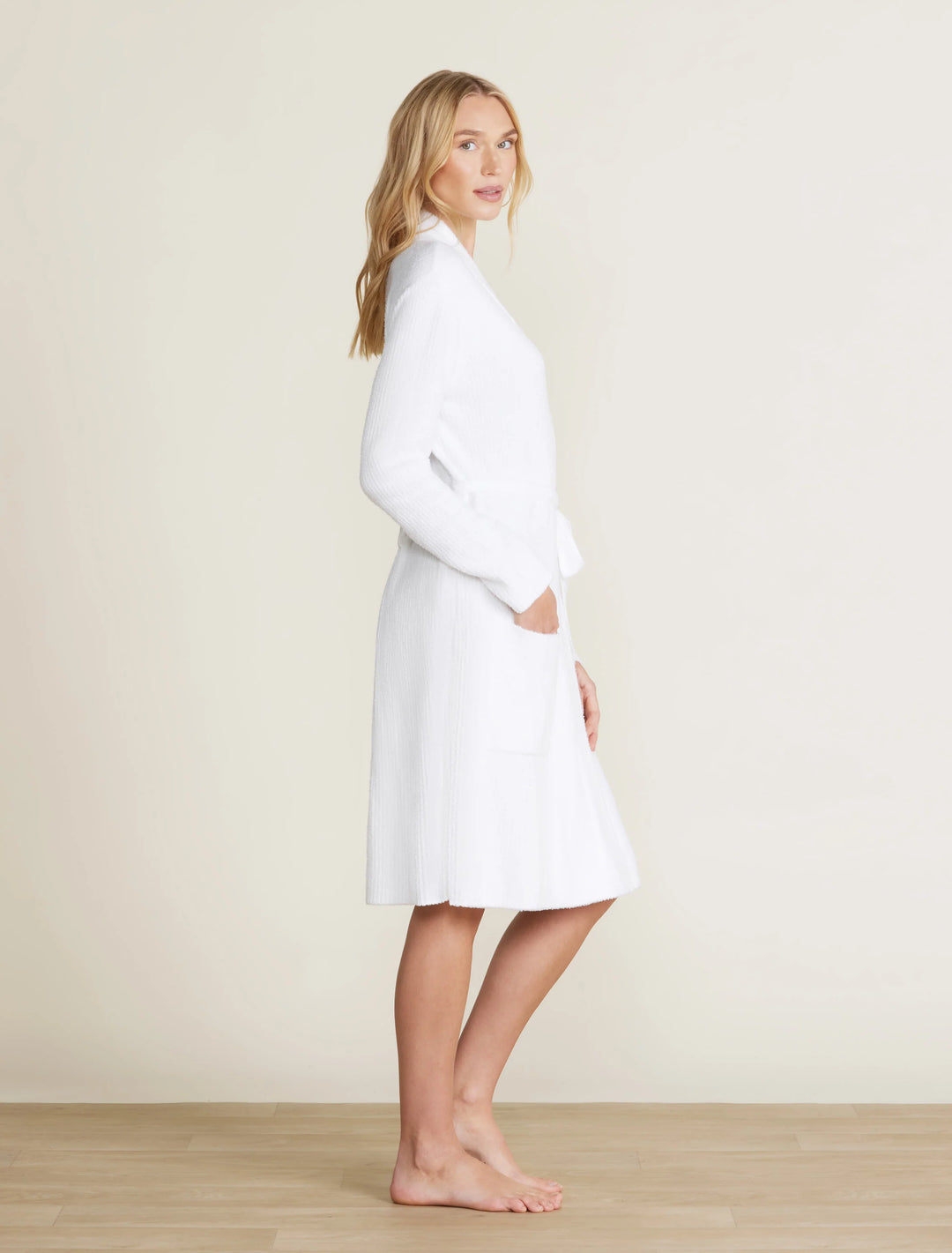 Barefoot Dreams CozyChic Lite® Ribbed Robe in Sea Salt