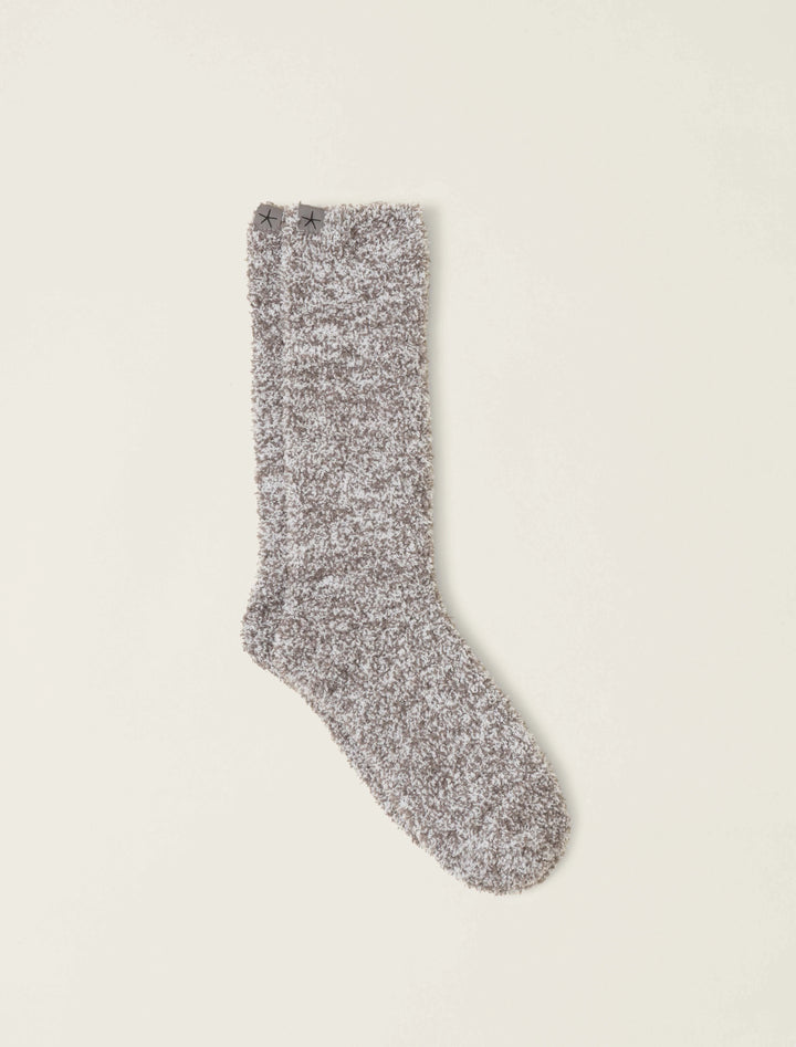 Barefoot Dreams Cozychic® Heathered Socks in Charcoal / White