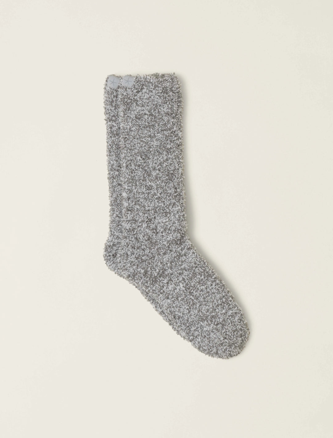 Barefoot Dreams Cozychic® Heathered Socks in Moonbeam / White