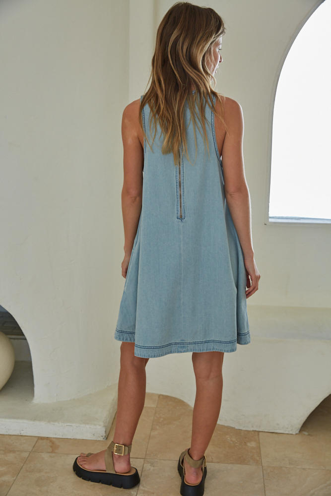 Everyday Blue Mini Dress