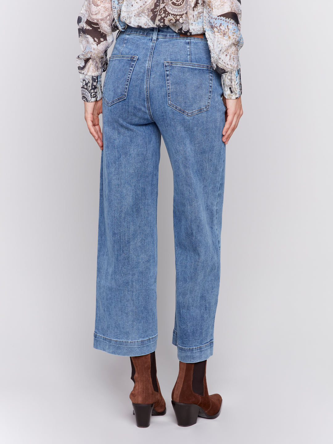 Charlie B Patch Pocket Pant in Denim