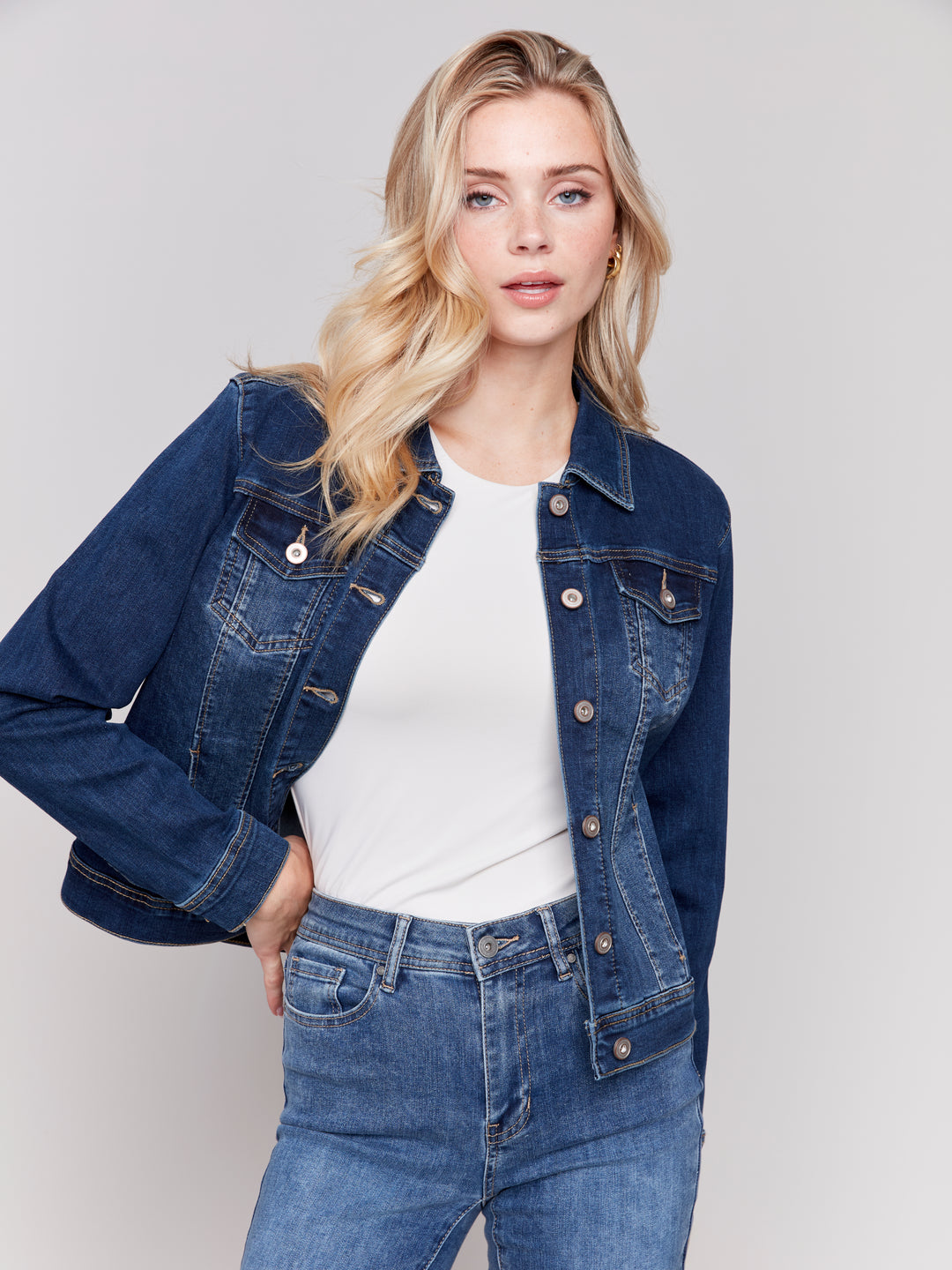 Charlie B Stretch Denim Jacket