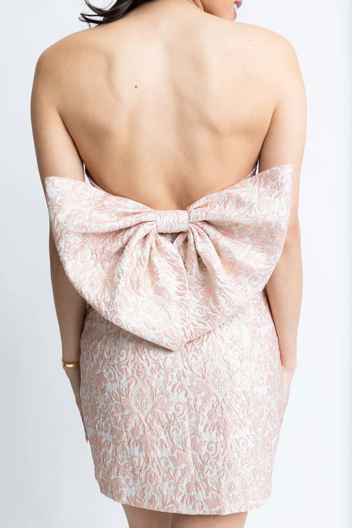 Karlie Clothes Jacquard Bustier Bow Dress