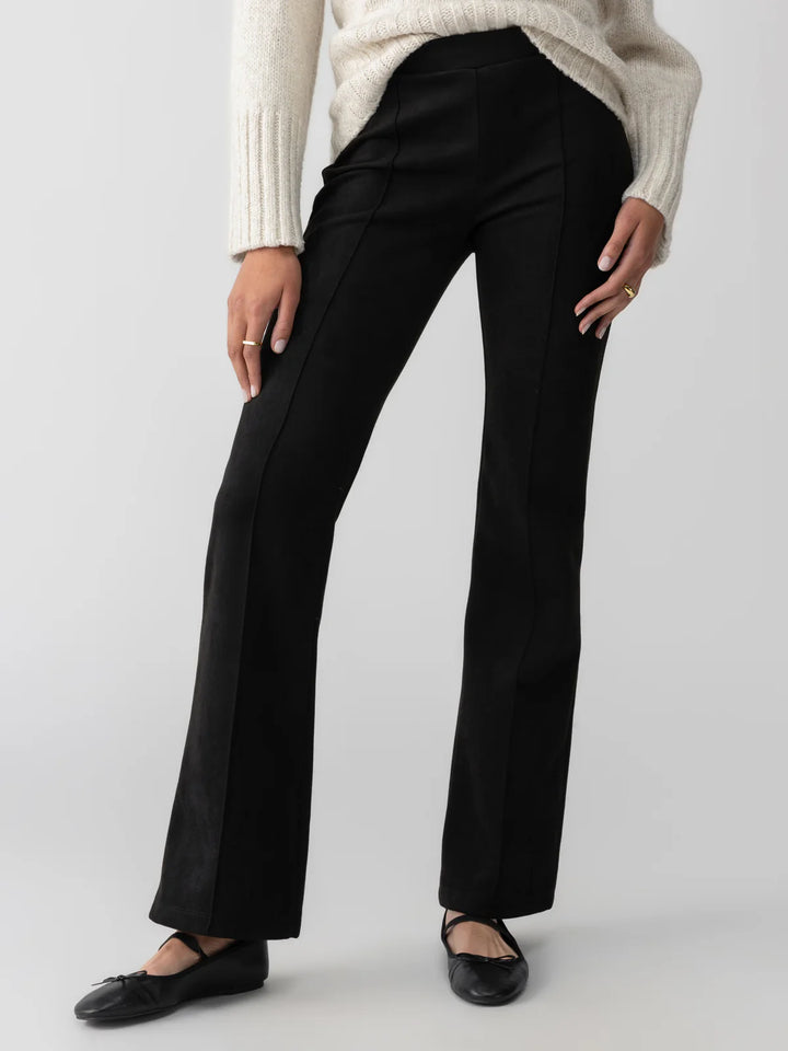 Sanctuary Clothing Lana Flare Semi High Rise Black Pant