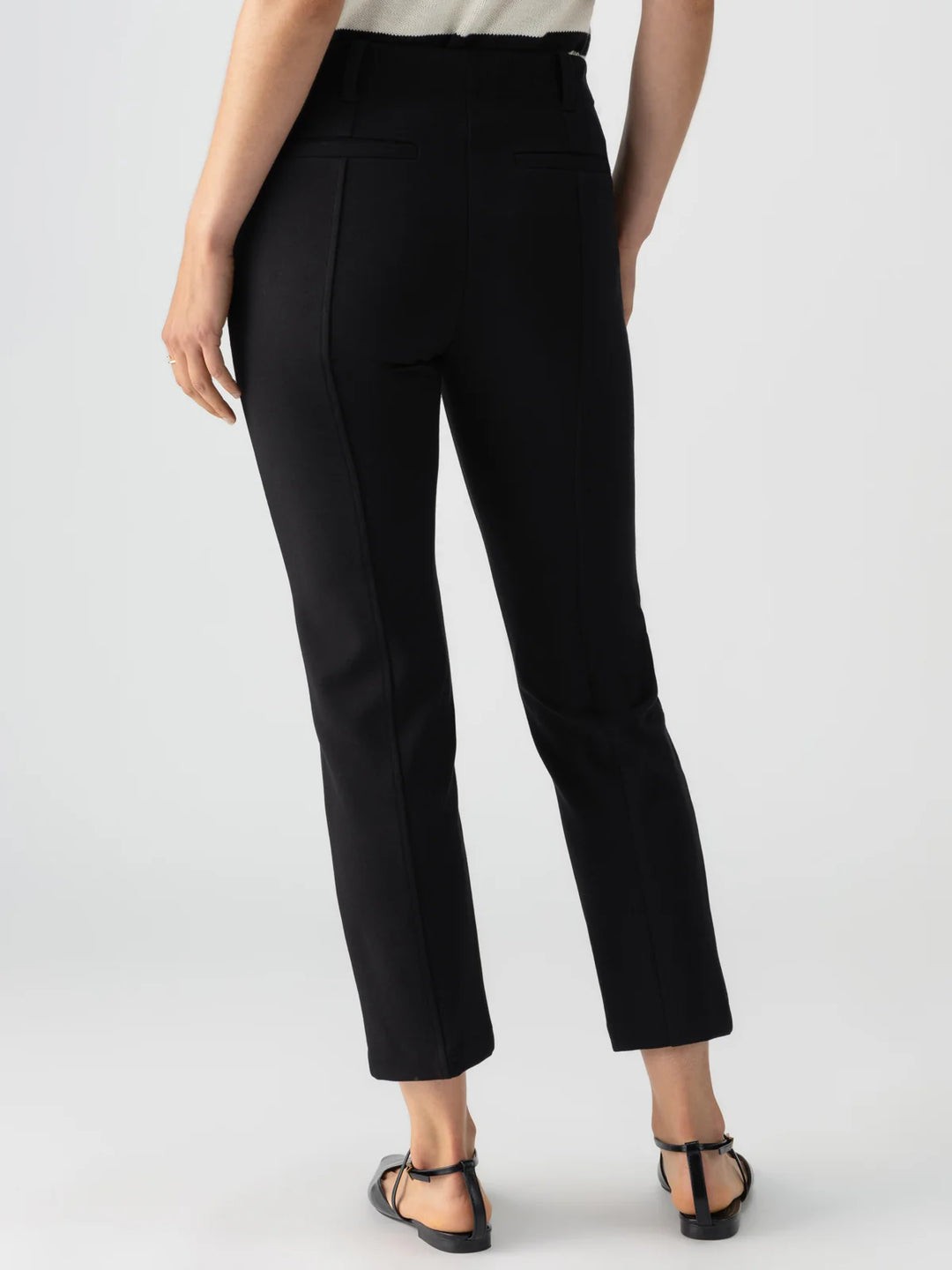 Sanctuary Clothing Cassie Semi-High Rise Pant in Black