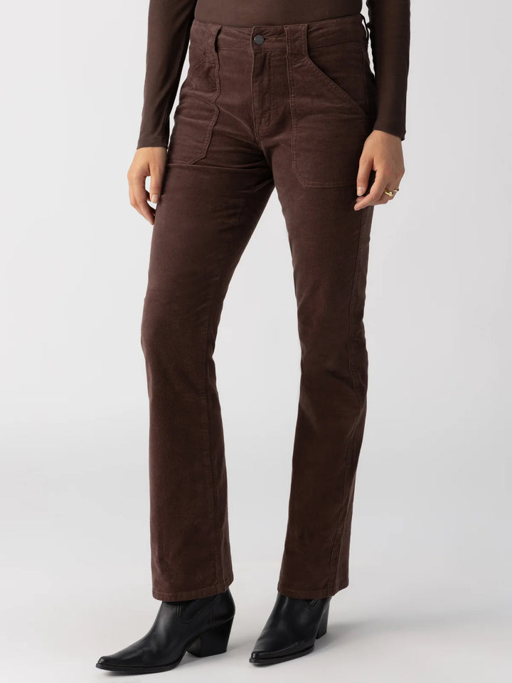 Sanctuary Clothing Corduroy Hayden Bootcut in Brown Sugar