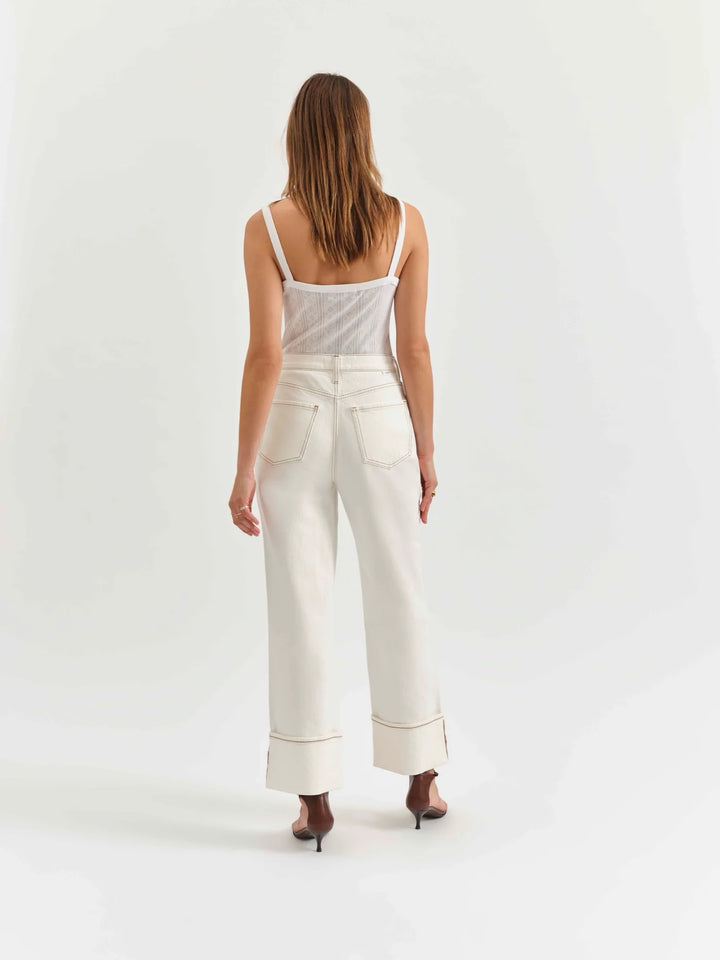 Daze Denim Eastside Loose Cuff in Vanilla