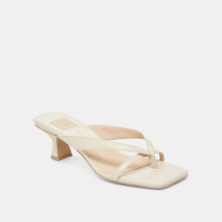 Dolce Vita Brevel Heels in Off White Leather