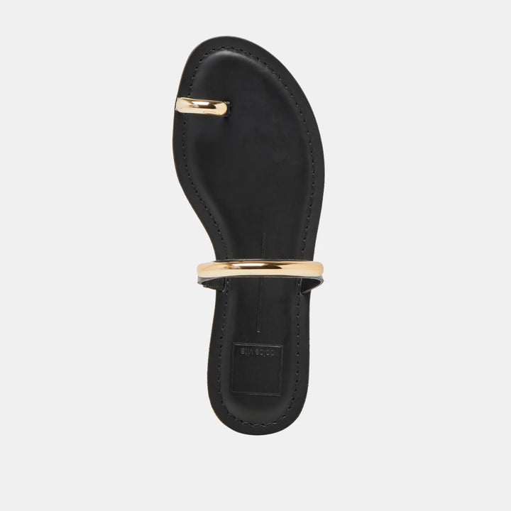 Dolce Vita Wink Sandals in Black Leather