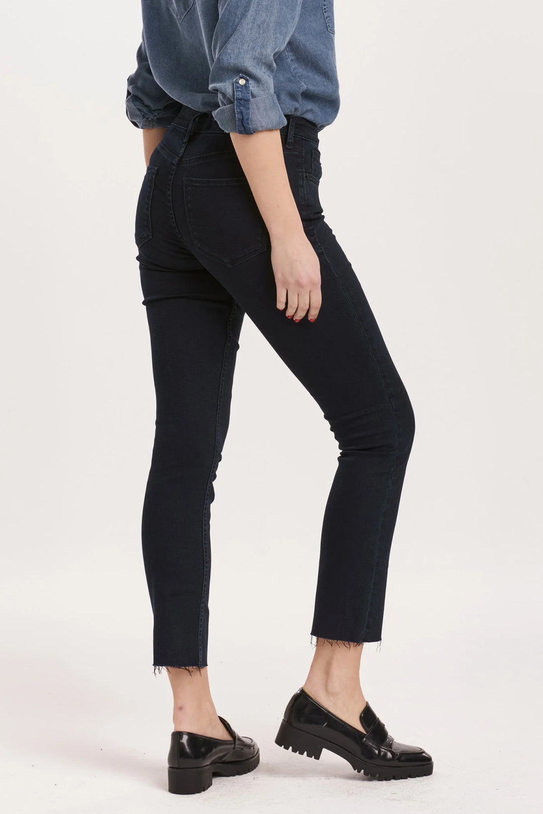 Dear John Blaire Mid Rise Slim Straight Jean In Yorkville