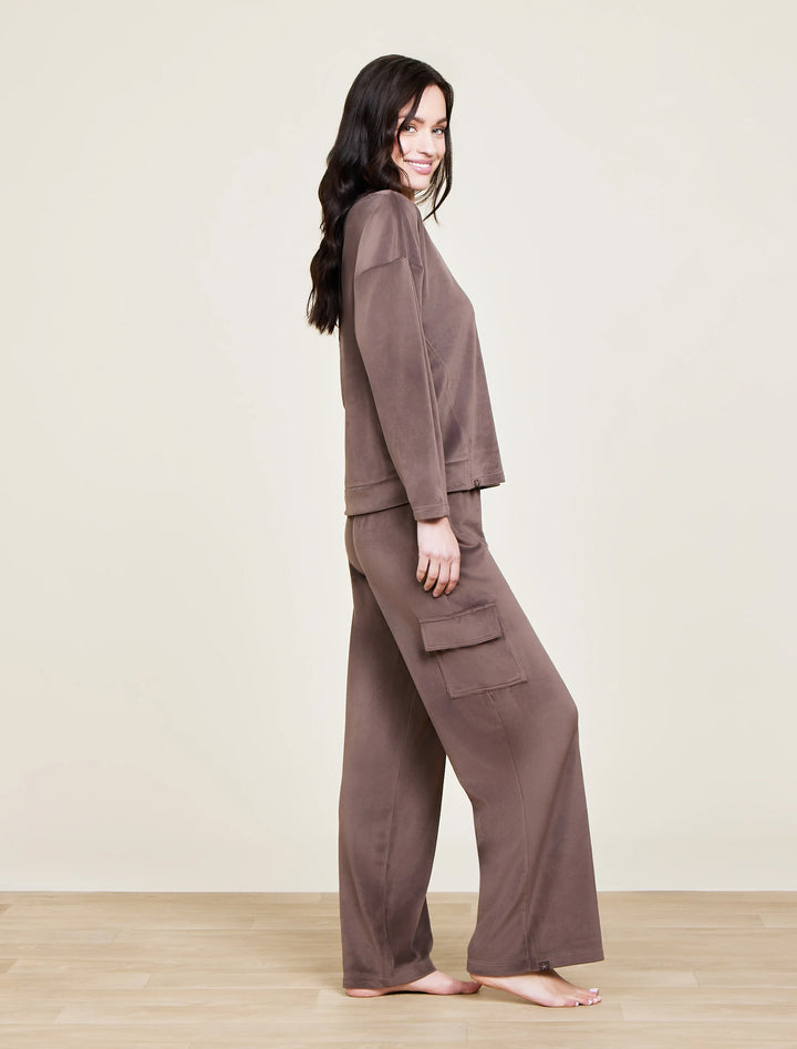 Barefoot Dreams LuxeChic® Cargo Pant in Java