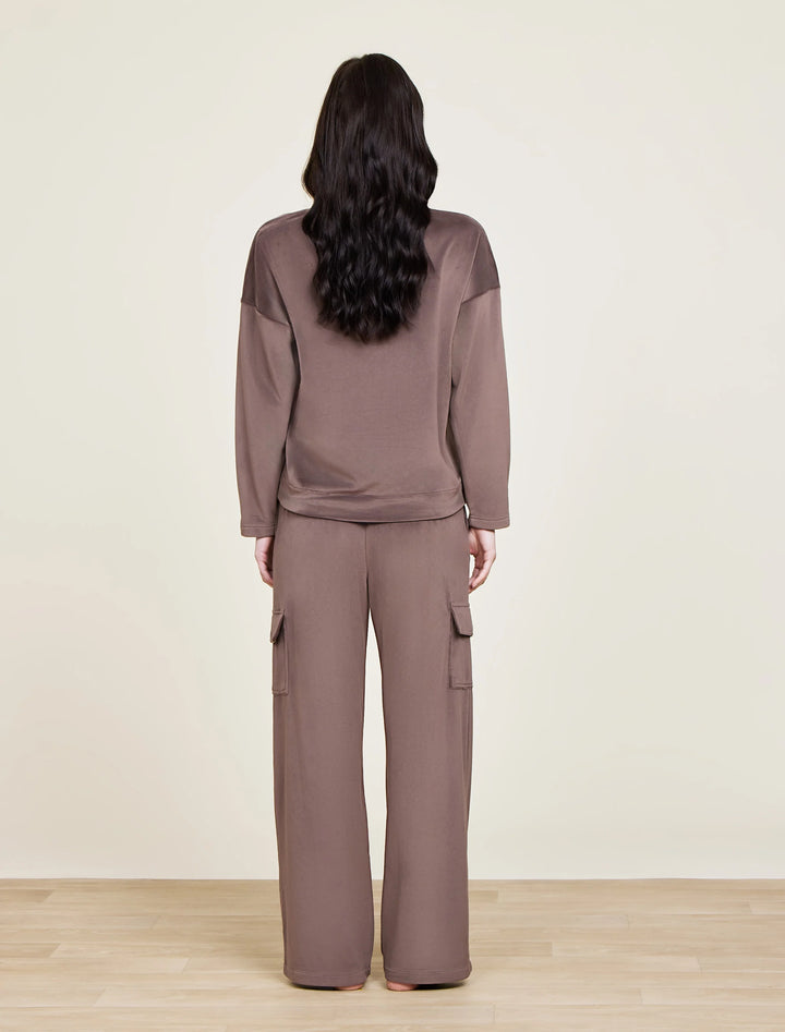 Barefoot Dreams LuxeChic® Cargo Pant in Java