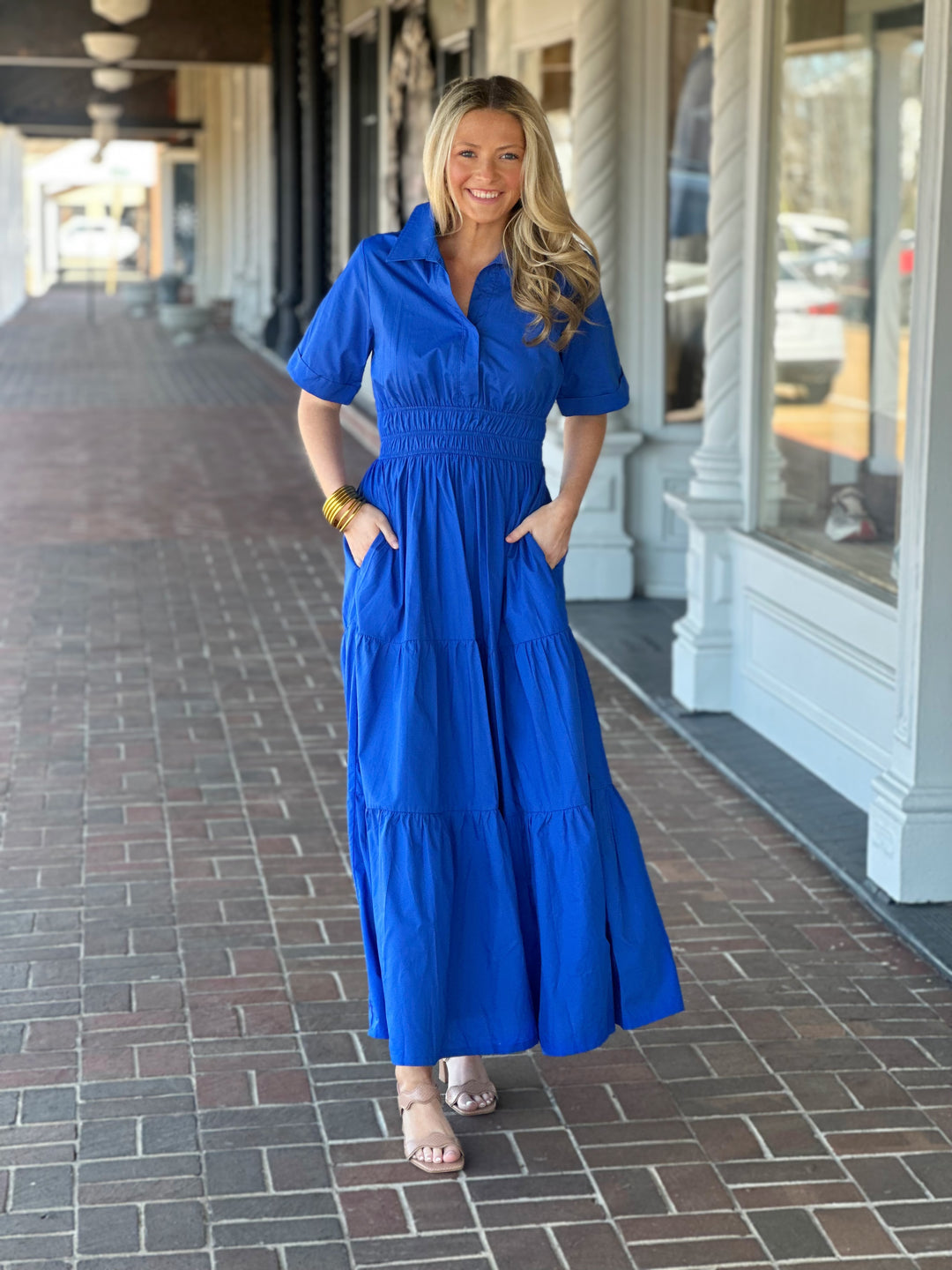 Meet Me There Cobalt Blue Maxi Dress