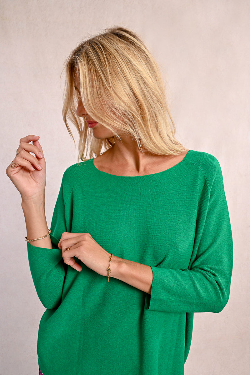 Molly Bracken Kelly Green Knit Sweater