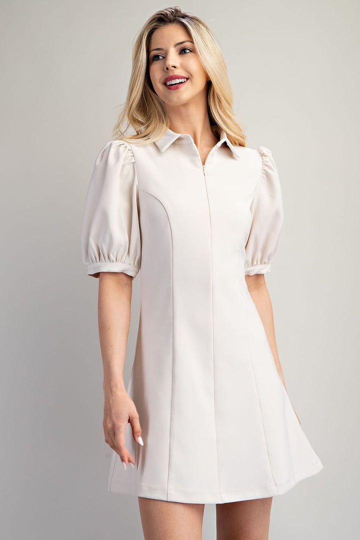 Brunch At Noon Cream Dress