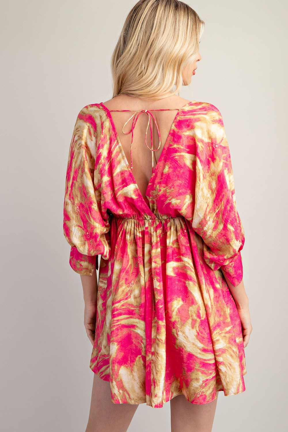 Blooming Romance Pink Printed Dress