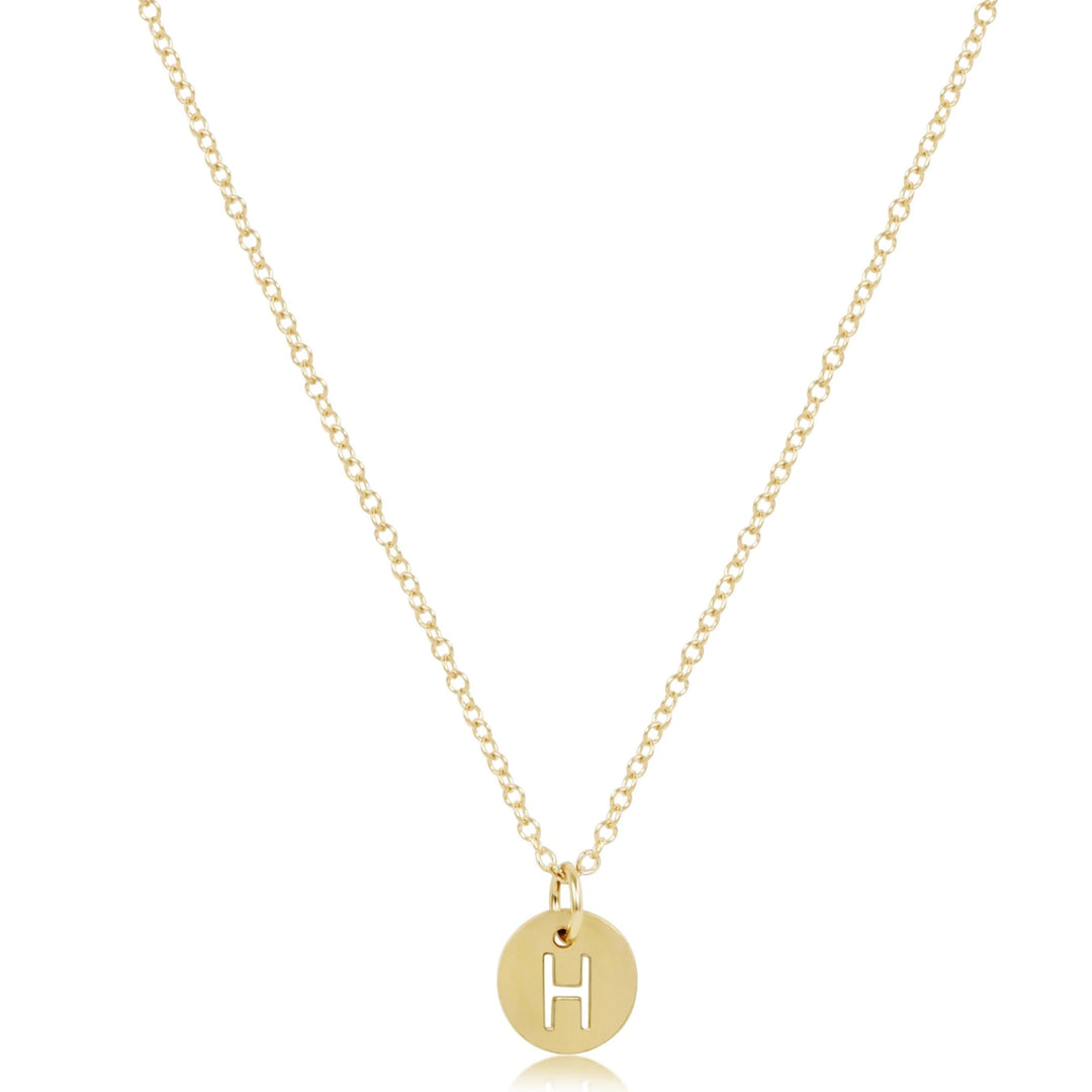 enewton 16" Necklace Gold- Respect Small Gold Disc