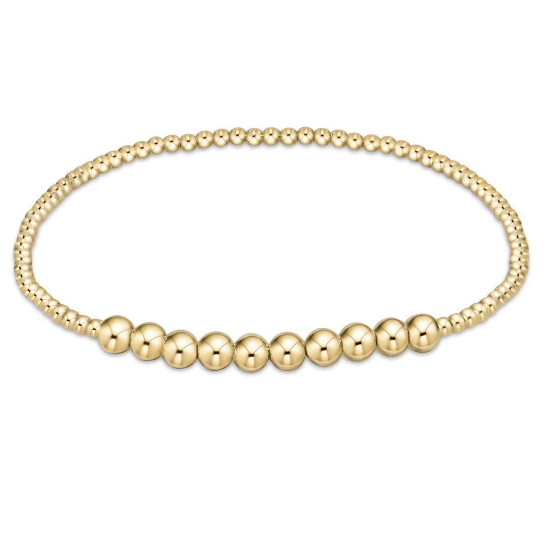 Enewton Classic Gold Beaded Bliss 2mm Bead Bracelet-4mm gold