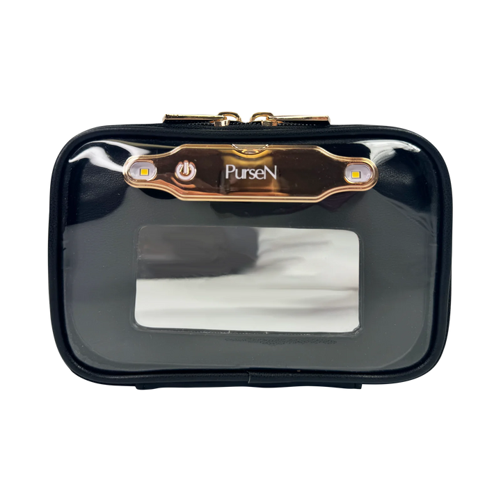 PurseN LITTMINI • Lighted Mirror Case in Black